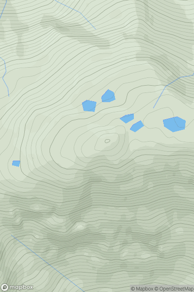 Thumbnail image for Sgurr Mor [Mallaig to Fort William] showing contour plot for surrounding peak
